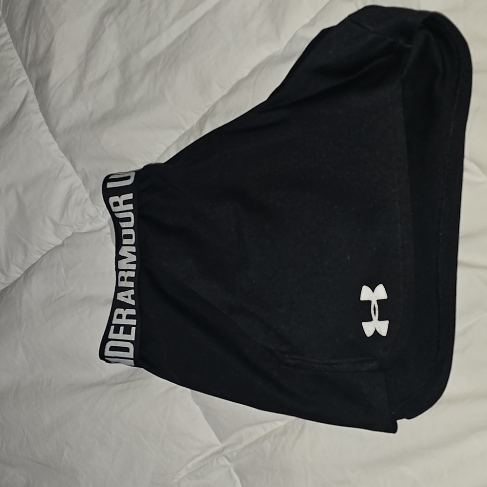 Under Armour Womens Wz Small Black Shorts With Pockets!! - Picture 5 of 6